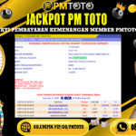 SELAMAT KEPADA MEMBER PMTOTO JACKPOT HONGKONG Rp.5.490.000.,- LUNAS