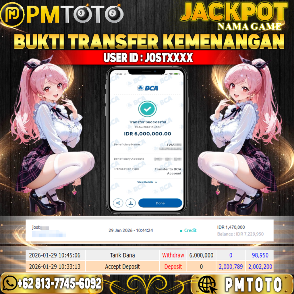 SELAMAT KEPADA MEMBER JOSTXXXX JACKPOT 6 JUTA DI FA CAI SHEN DELUXE