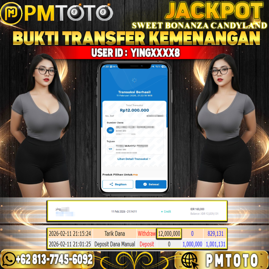 SELAMAT KEPADA MEMBER YINGXXXX8 JACKPOT 12 JUTA DI SWEET BONANZA CANDYLAND
