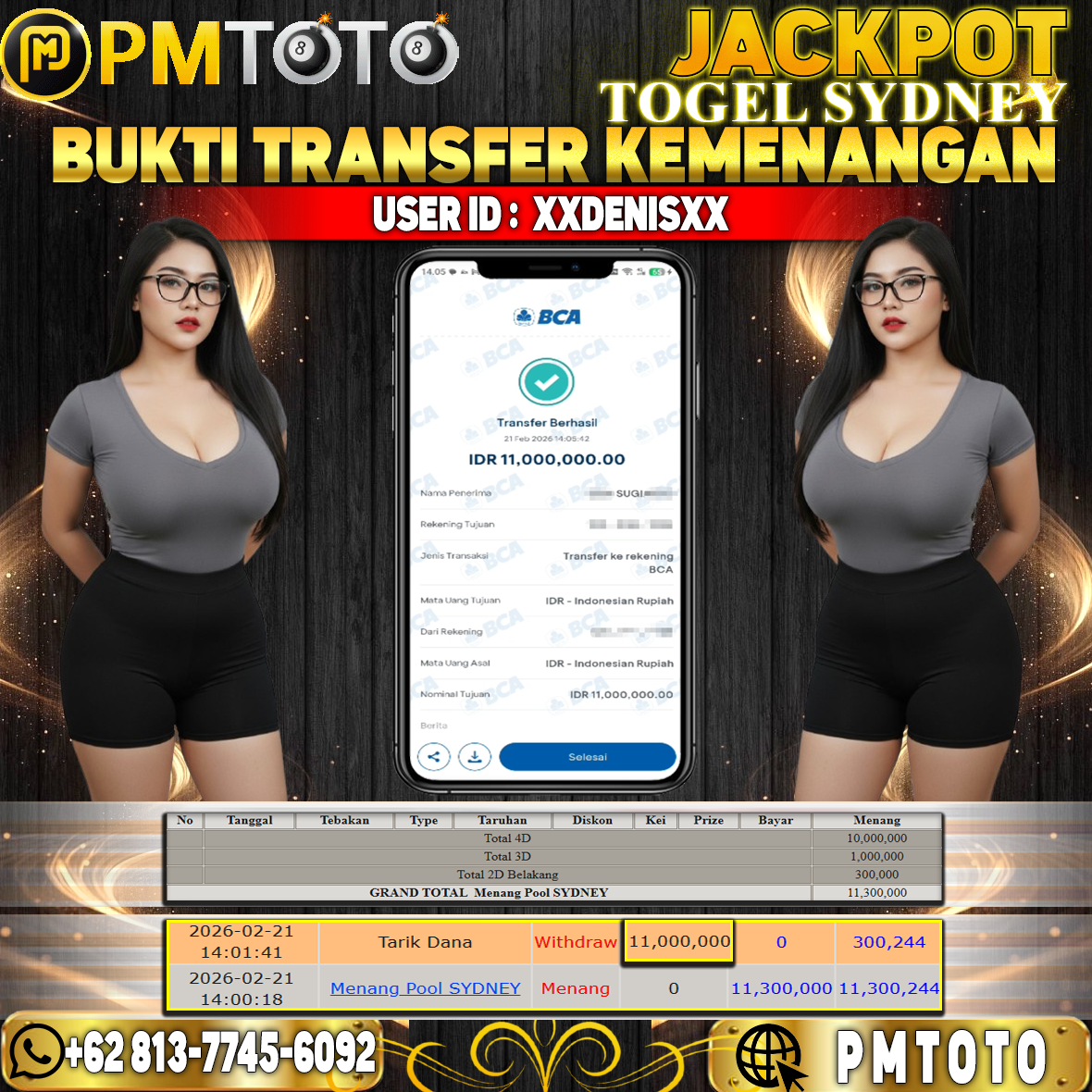 SELAMAT KEPADA MEMBER XXDENISXX JACKPOT 11 JUTA DI TOGEL SYDNEY