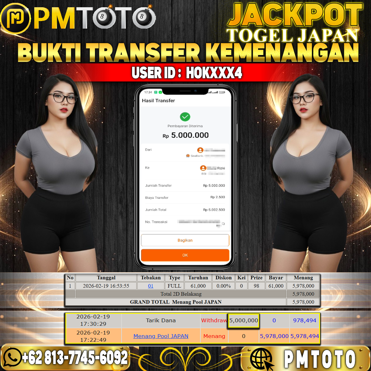 SELAMAT KEPADA MEMBER HOKXXX4 JACKPOT 5 JUTA DI TOGEL JAPAN