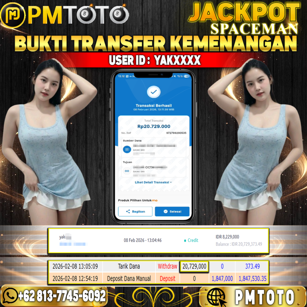SELAMAT KEPADA MEMBER YAKXXXX JACKPOT 20,7 JUTA DI SPACEMAN
