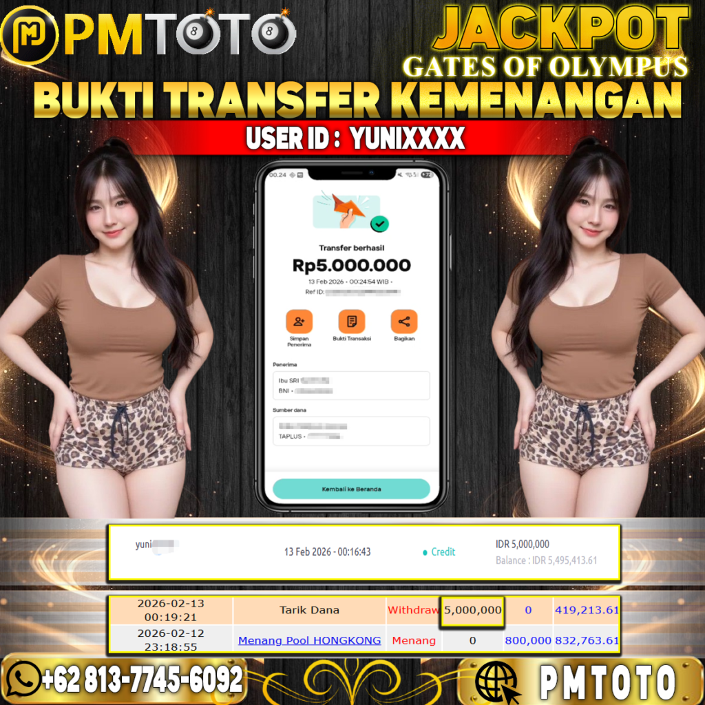 SELAMAT KEPADA MEMBER YUNIXXXX JACKPOT 5 JUTA DI GATES OF OLYMPUS