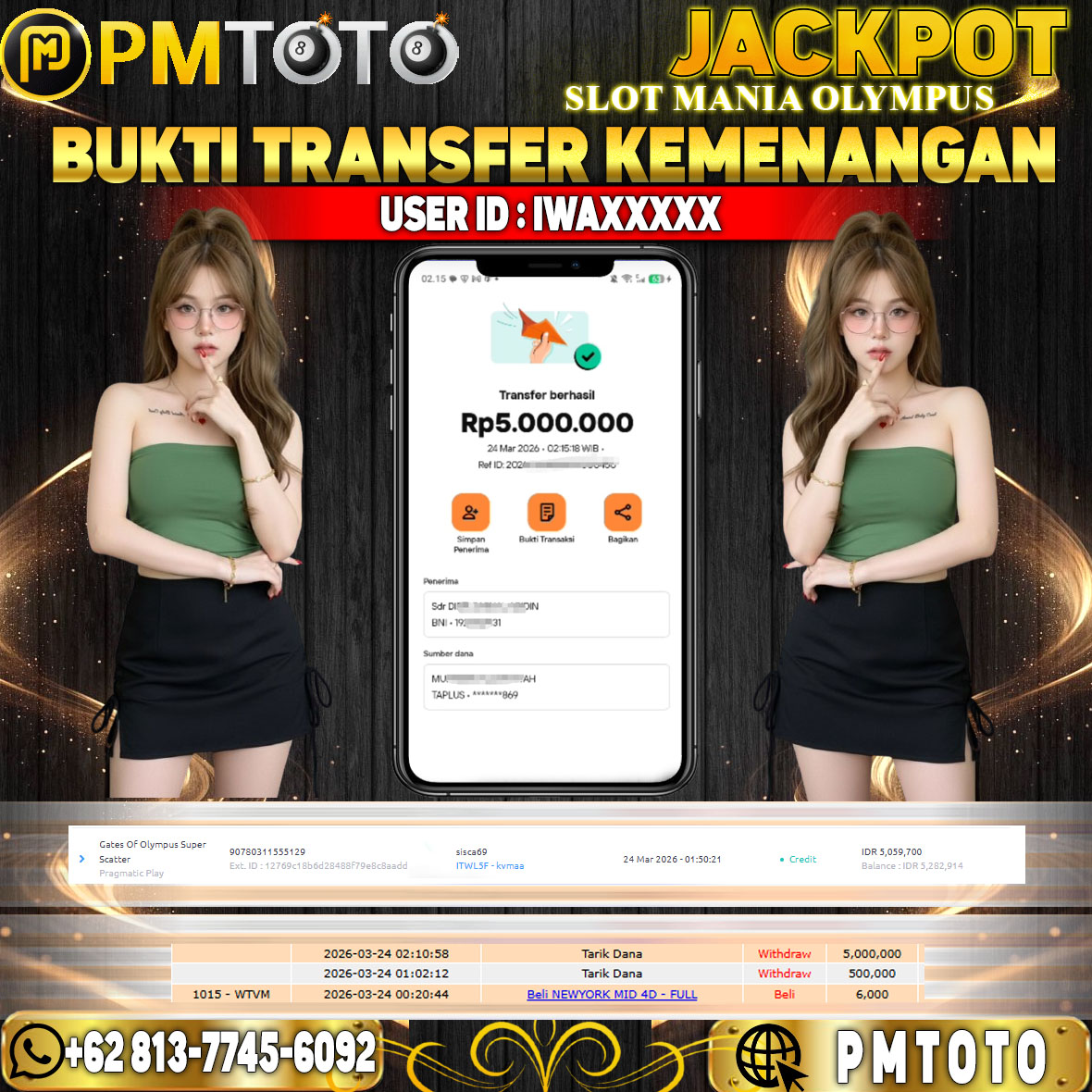 SELAMAT KEPADA MEMBER SISXXXX JACKPOT 5 JUTA DI SLOT Gates Of Olympus Super Scatter