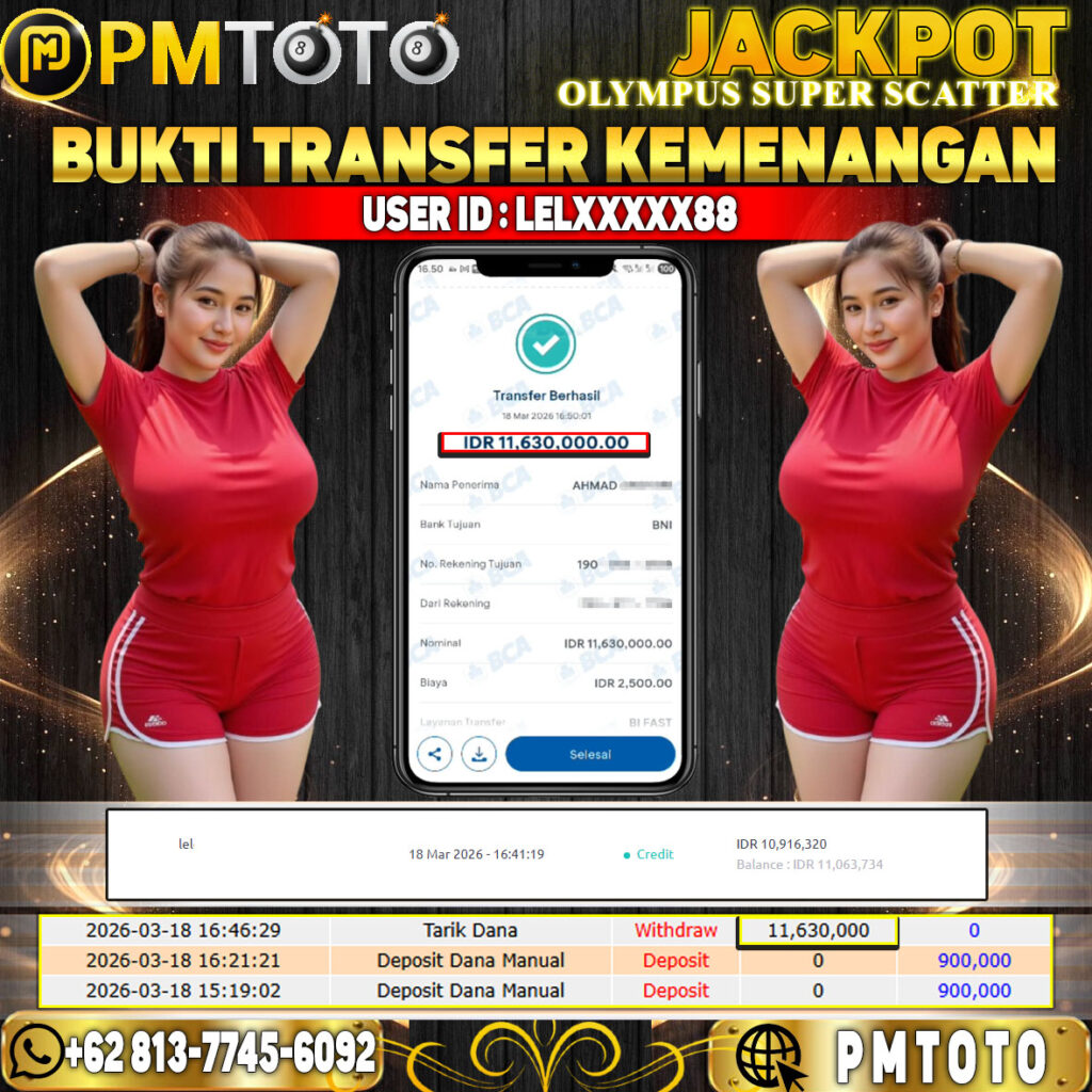 SELAMAT KEPADA MEMBER LELXXXX88 JACKPOT 11,6 JUTA DI GATES OF OLYMPUS SUPER SCATTER