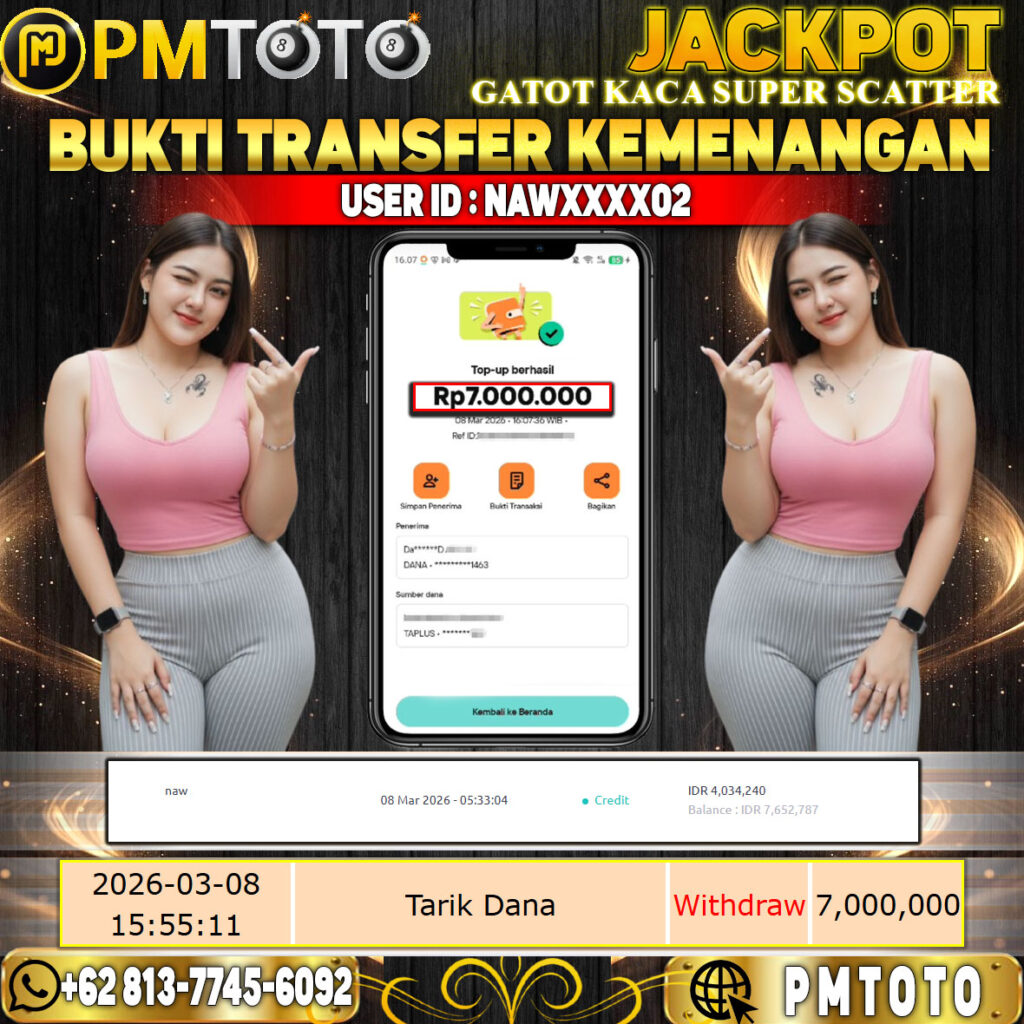 SELAMAT KEPADA MEMBER NAWXXXX02 JACKPOT 7 JUTA DI GATES OF GATOT KACA SUPER SCATTER