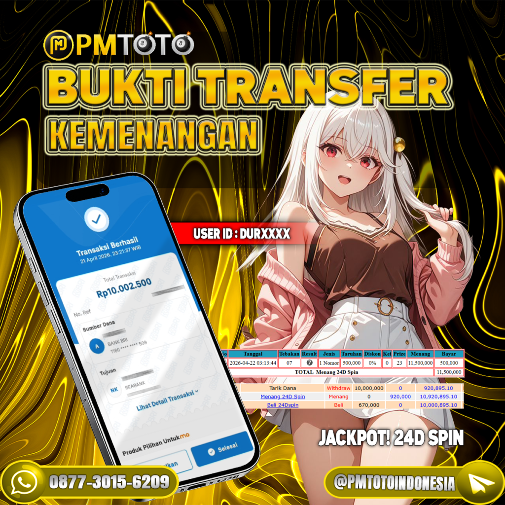 SELAMAT KEPADA MEMBER DURXXXX JACKPOT 10 JUTA DI 24D SPIN