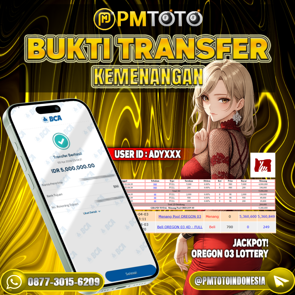 SELAMAT KEPADA MEMBER ADYXXX JACKPOT 5 JUTA DI TOGEL OREGON 03