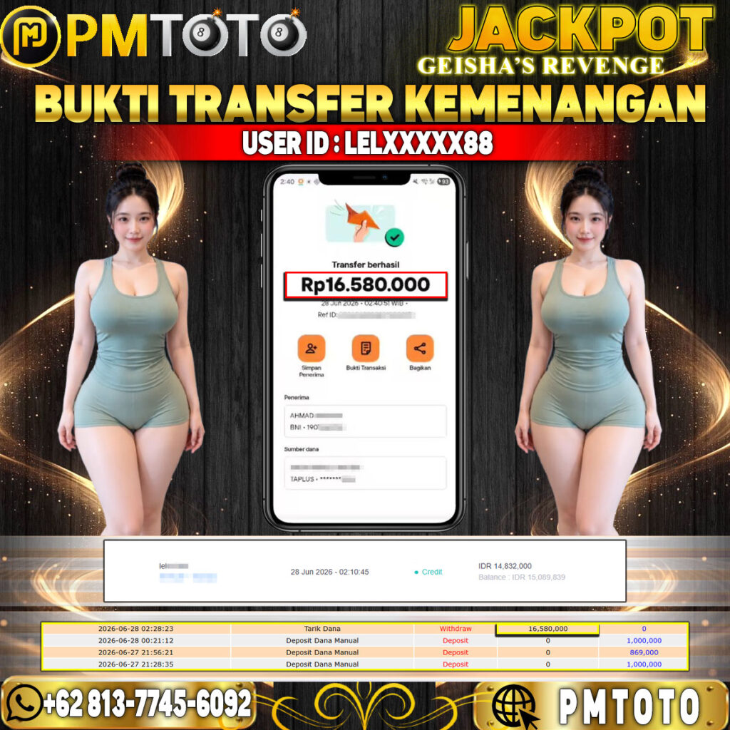 SELAMAT KEPADA MEMBER LELXXX88 JACKPOT 16.5 JUTA DI SLOT GEISHA’S REVENGE
