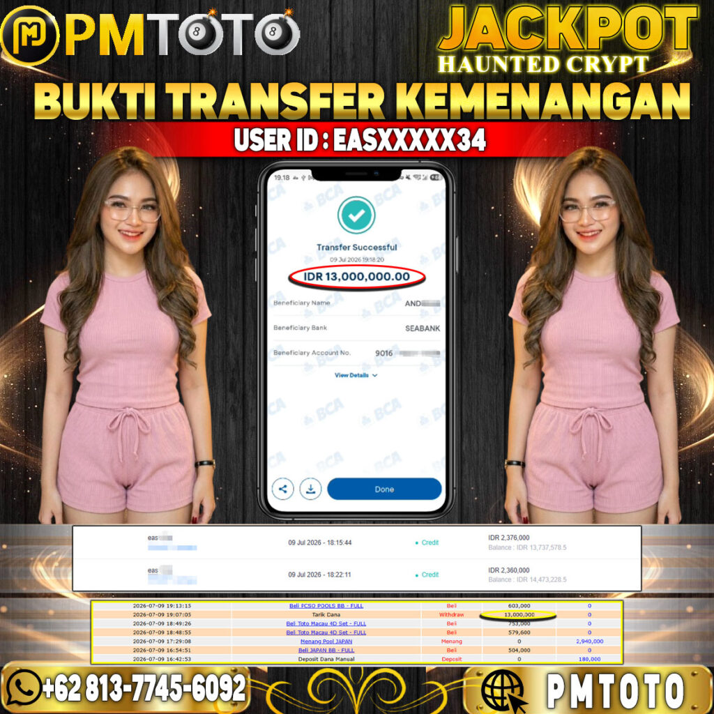 SELAMAT KEPADA MEMBER EASXXXX34 JACKPOT 13 JUTA DI SLOT HAUNTED CRYPT