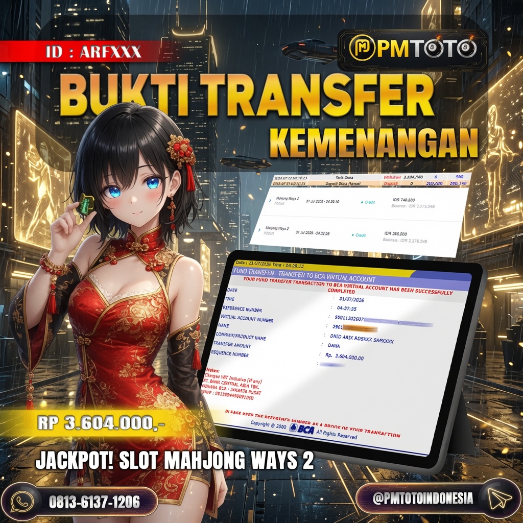 SELAMAT KEPADA MEMBER ARFXXX JACKPOT 3.6 JUTA DI SLOT MAHJONG WAYS