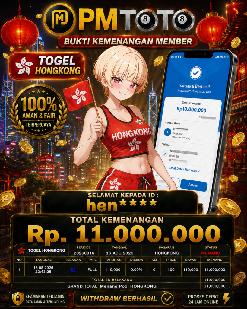 SELAMAT KEPADA MEMBER HENXXX JACKPOT 11 JUTA DI TOGEL HONGKONG