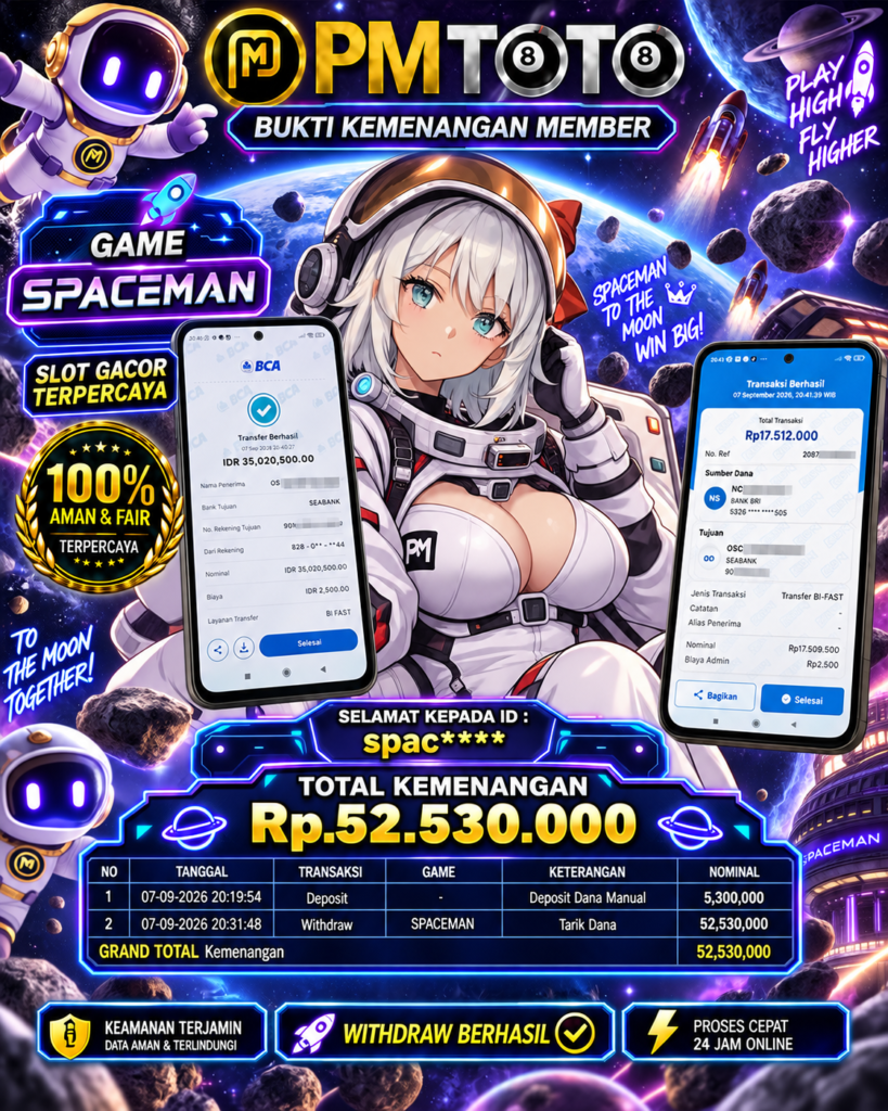 SELAMAT KEPADA MEMBER SPACXXX JACKPOT 52.5 JUTA DI GAME SPACEMAN